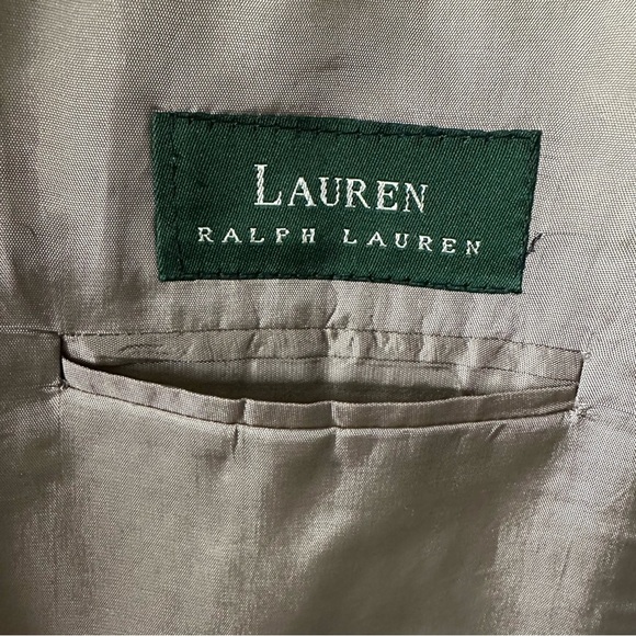RALPH LAUREN Mens Blazer Sport Coat Casual Jacket Size 48L Wool Silk Suit - Picture 16 of 16